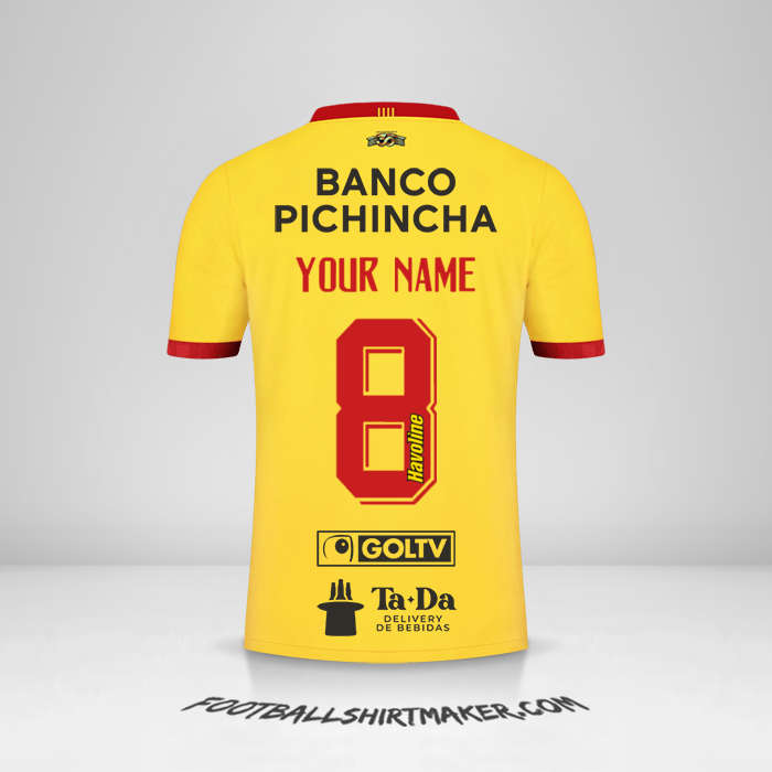 Barcelona SC 2023 jersey number 8 your name