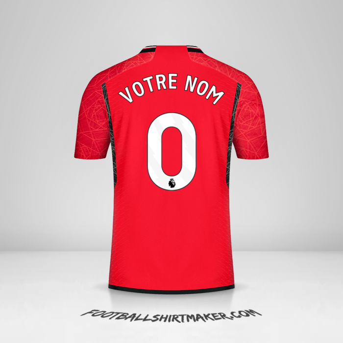 Maillot Manchester United 2023/2024 -  votre nom - 0