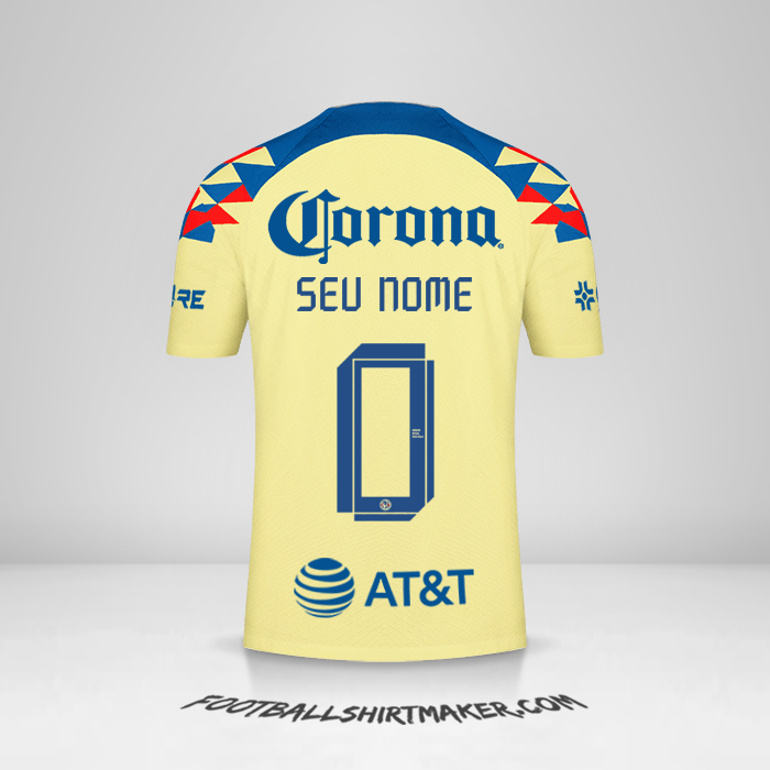 Camisa Club America 2023/2024 -  seu nome - 0