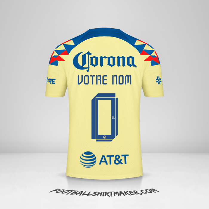 Maillot Club America 2023/2024 -  votre nom - 0