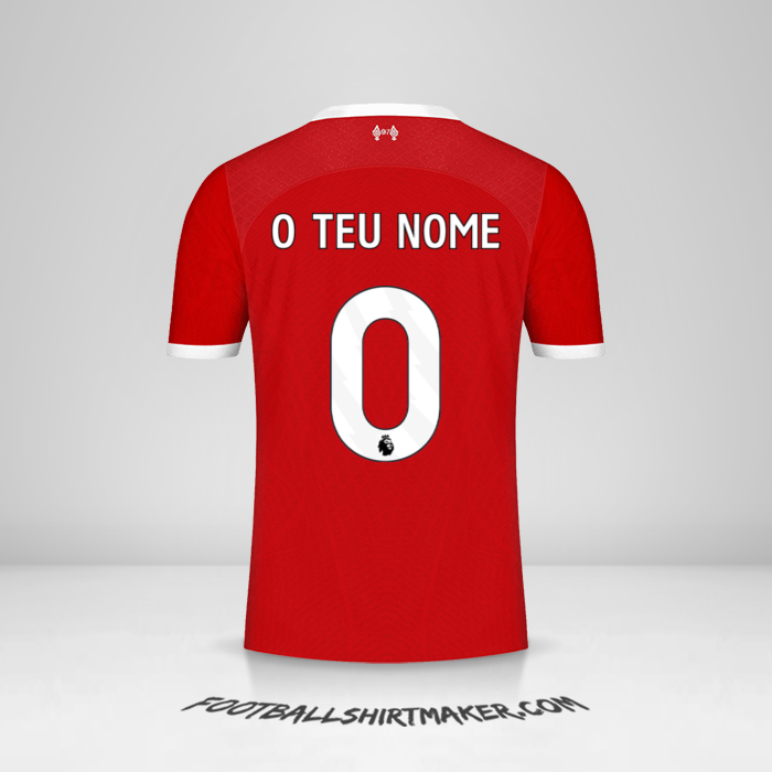 Camisola Liverpool FC 2023/2024 -  o teu nome - 0