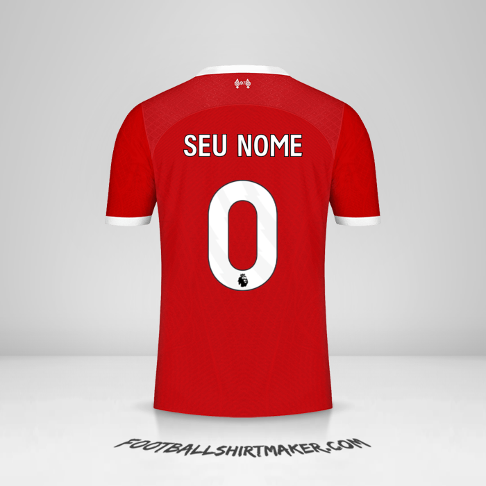 Camisa Liverpool FC 2023/2024 -  seu nome - 0