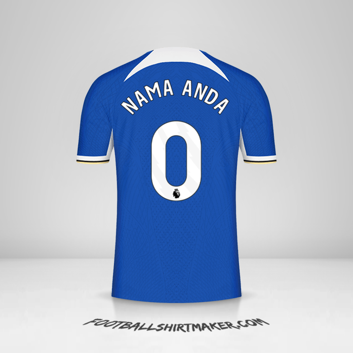 Jersey Chelsea 2023/2024 -  nama anda - 0