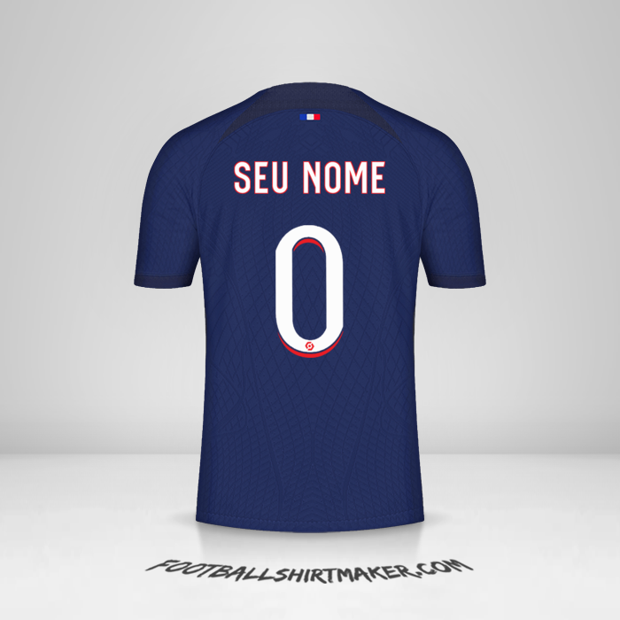 Camisa Paris Saint Germain 2023/2024 -  seu nome - 0