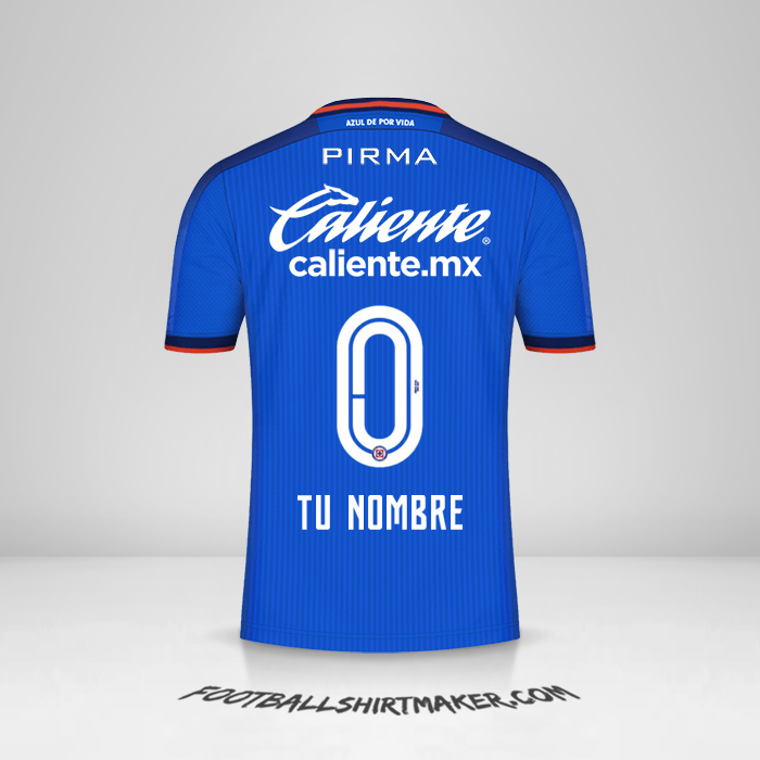 Camiseta Cruz Azul 2023/2024 -  tu nombre - 0