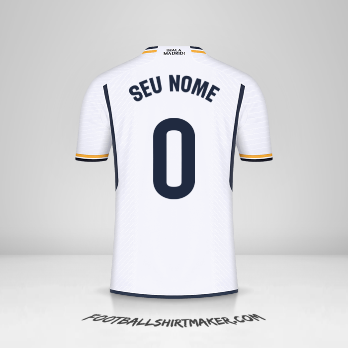 Camisa Real Madrid CF 2023/2024 -  seu nome - 0