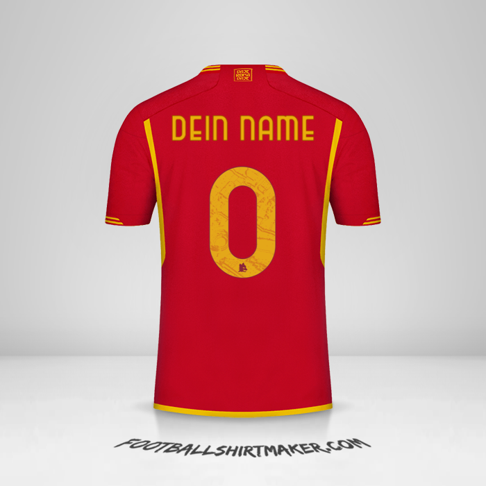 Trikot AS Roma 2023/2024 -  dein name - 0