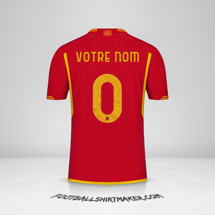 Maillot AS Roma 2023/2024 -  votre nom - 0