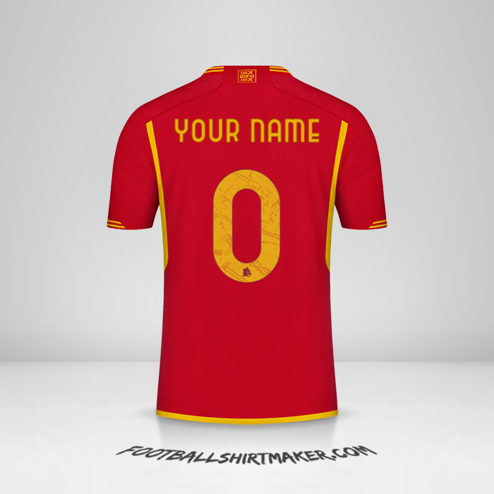 Shirt AS Roma 2023/2024 -  your name - 0