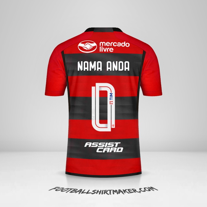 Jersey Flamengo 2023 -  nama anda - 0