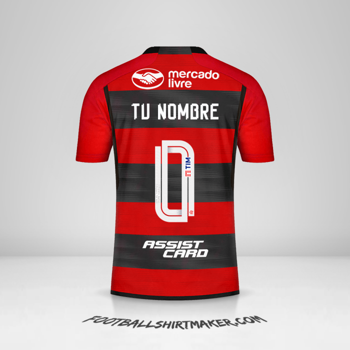 Camiseta Flamengo 2023 -  tu nombre - 0