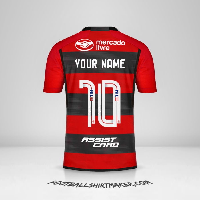 Flamengo 2023 jersey number 10 your name