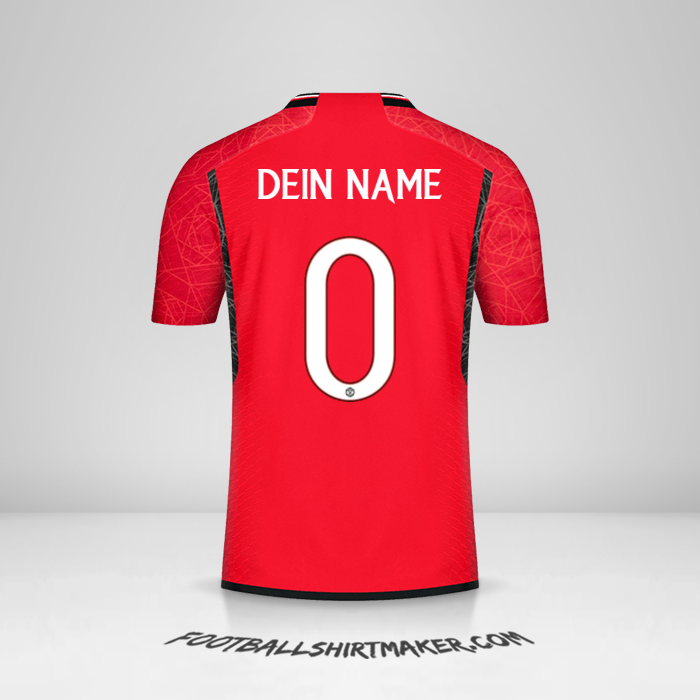 Trikot Manchester United 2023/2024 Cup -  dein name - 0