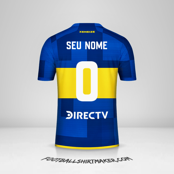 Camisa Boca Juniors 2023/2024 -  seu nome - 0