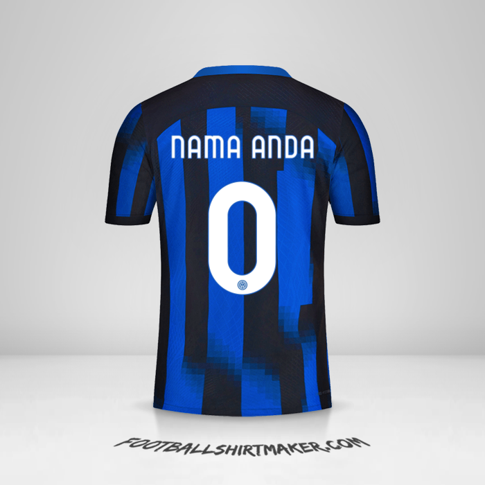 Jersey Inter 2023/2024 -  nama anda - 0