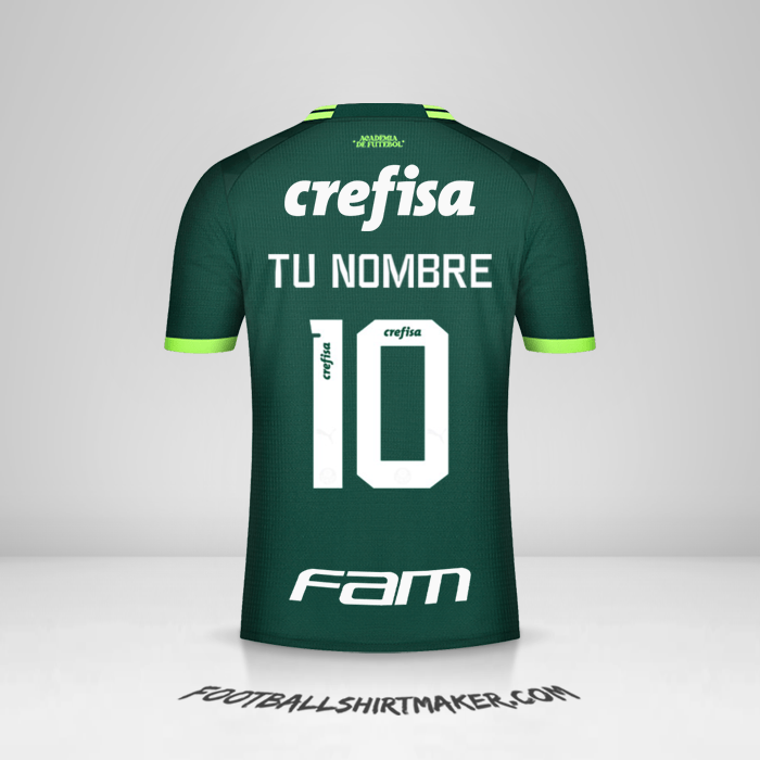 Camiseta Palmeiras 2023 número 10 tu nombre