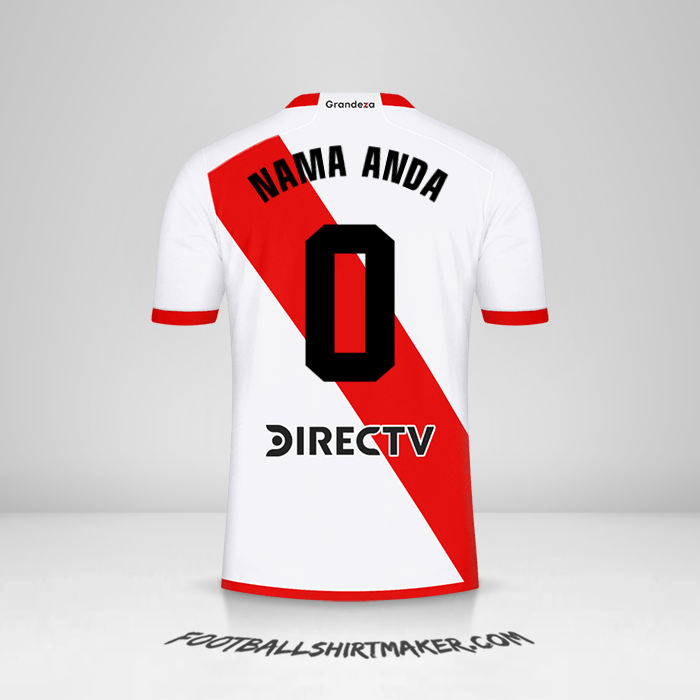 Jersey River Plate 2023/2024 -  nama anda - 0