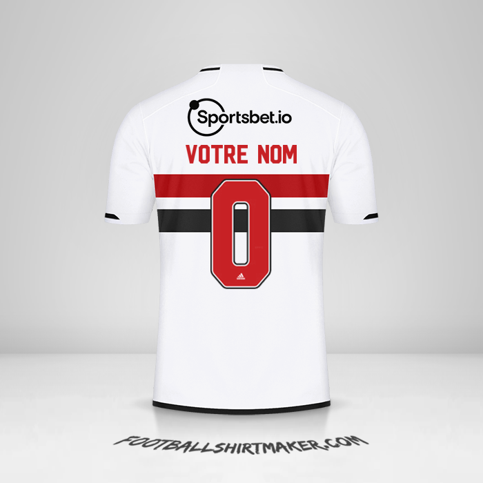 Maillot Sao Paulo FC 2023/2024 -  votre nom - 0