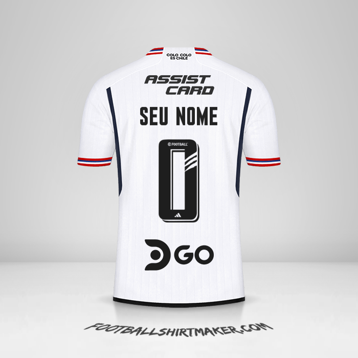 Camisa Colo Colo 2023 -  seu nome - 0