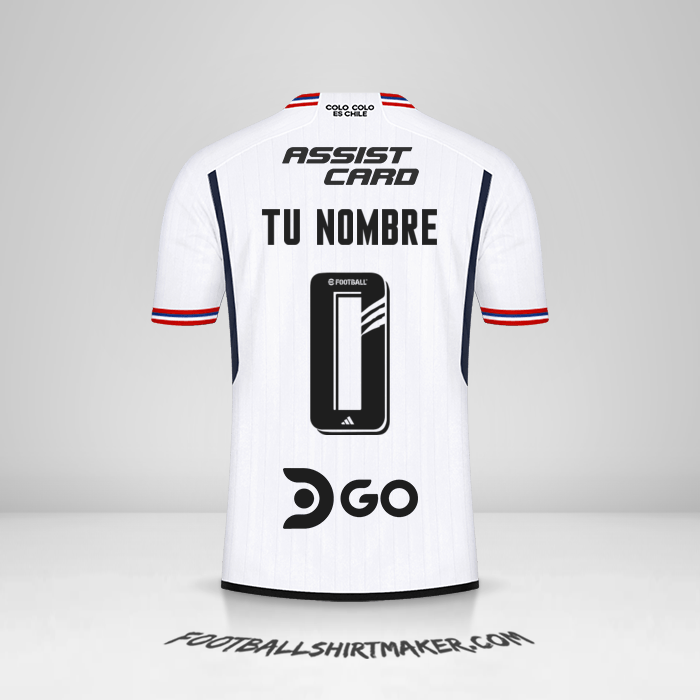 Jersey Colo Colo 2023 -  tu nombre - 0