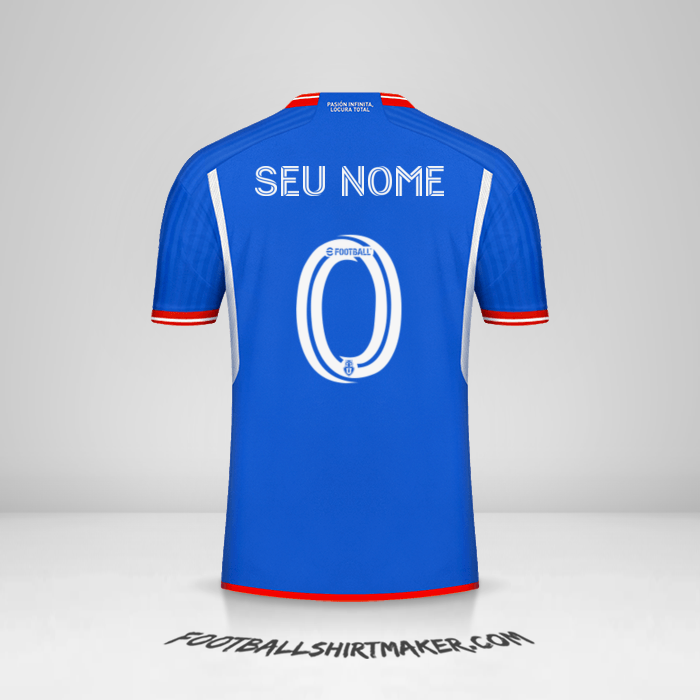 Camisa Universidad de Chile 2023 -  seu nome - 0