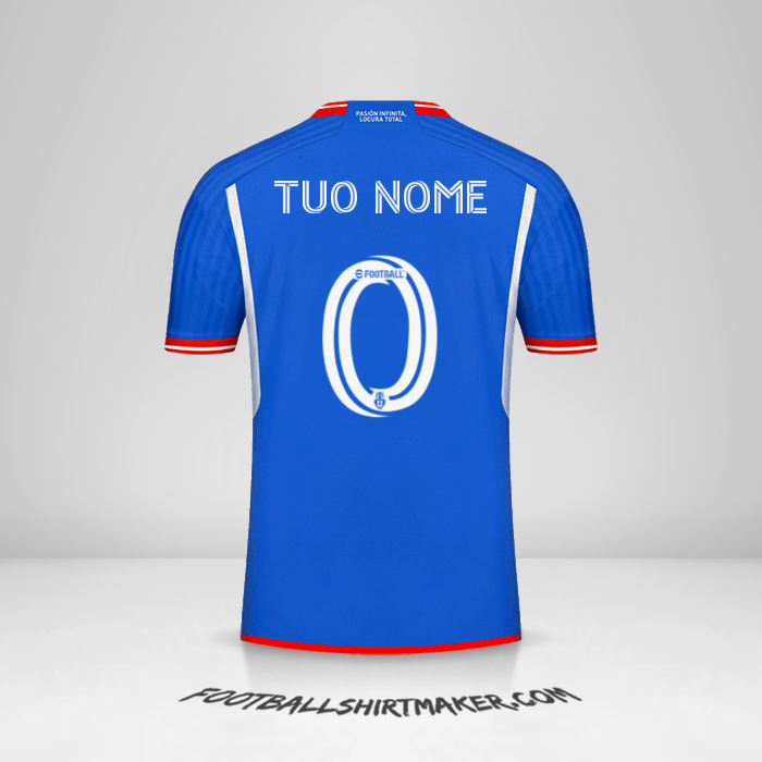 Maglia Universidad de Chile 2023 -  tuo nome - 0