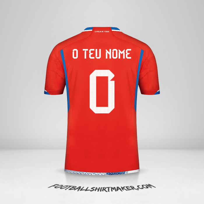 Camisola Chile 2022/2023 -  o teu nome - 0