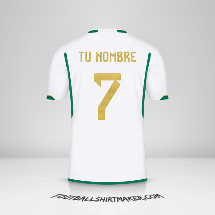 Jersey Argelia 2022/2023 número 7 tu nombre