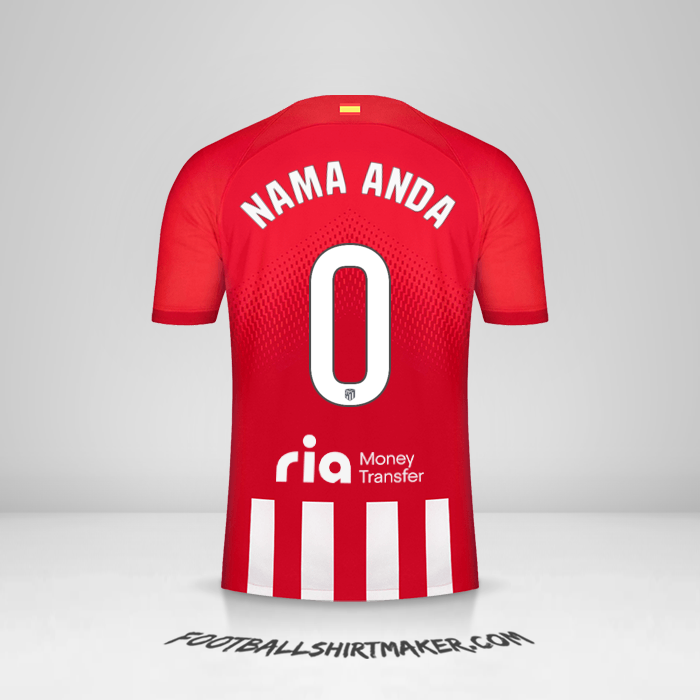 Jersey Atletico Madrid 2023/2024 -  nama anda - 0