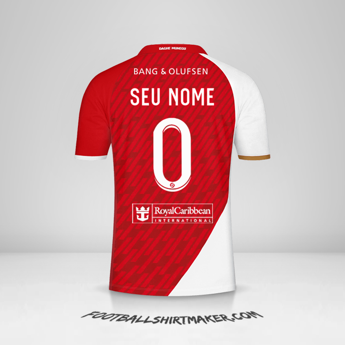 Camisa As Monaco 2023/2024 -  seu nome - 0