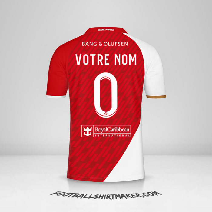 Maillot As Monaco 2023/2024 -  votre nom - 0