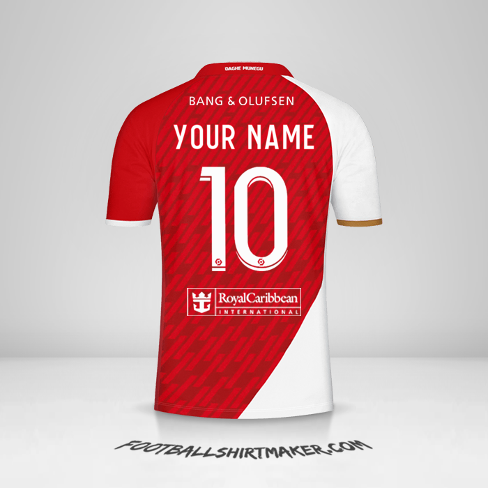 As Monaco 2023/2024 shirt number 10 your name