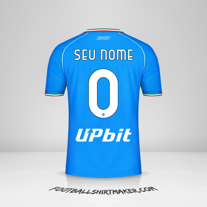 Camisa SSC Napoli 2023/2024 -  seu nome - 0