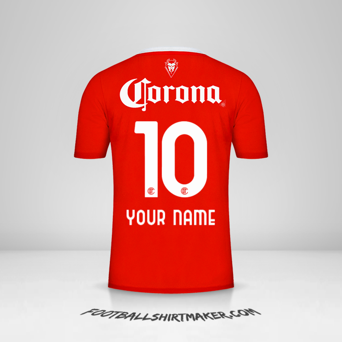 Toluca FC 2023/2024 jersey number 10 your name