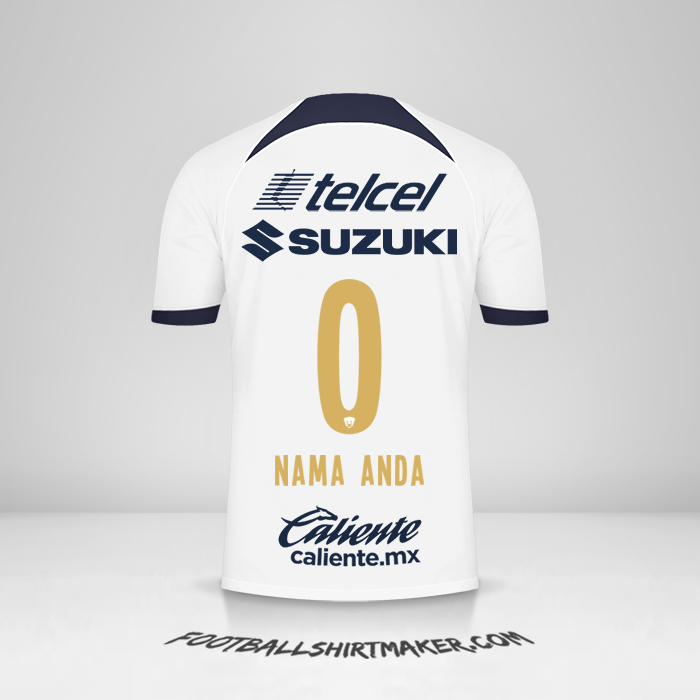 Jersey Pumas UNAM 2023/2024 -  nama anda - 0