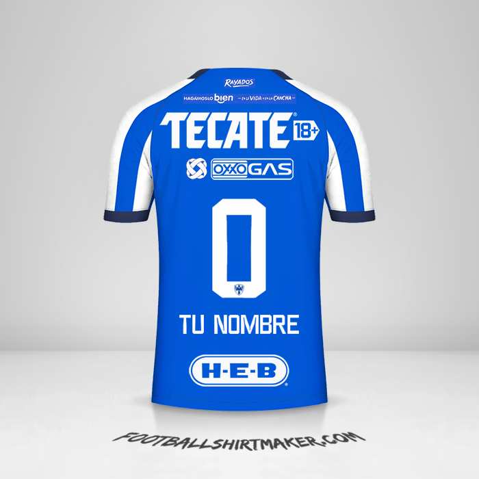 Camiseta Monterrey 2023/2024 -  tu nombre - 0