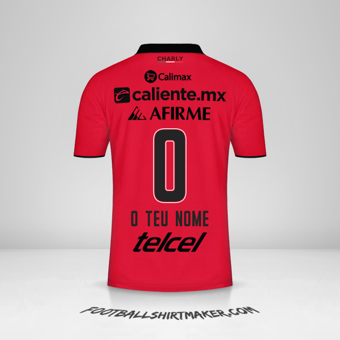 Camisola Club Tijuana 2023/2024 -  o teu nome - 0