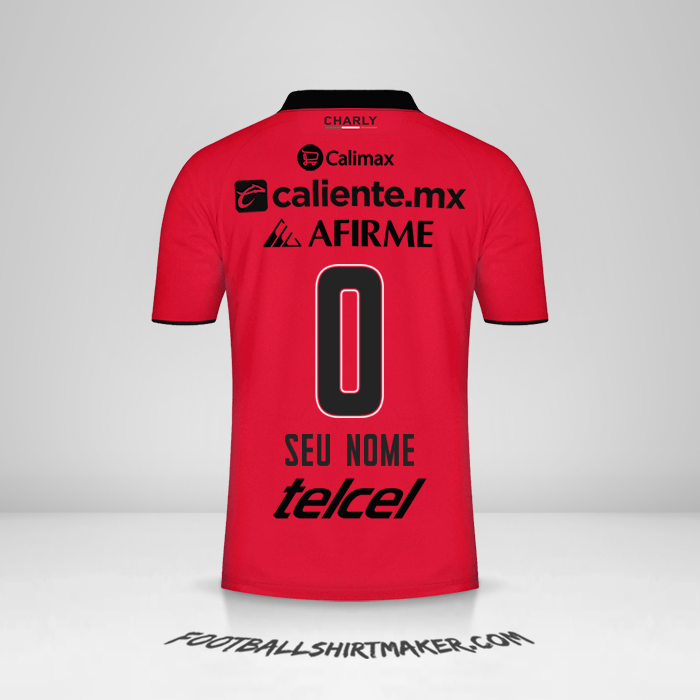 Camisa Club Tijuana 2023/2024 -  seu nome - 0