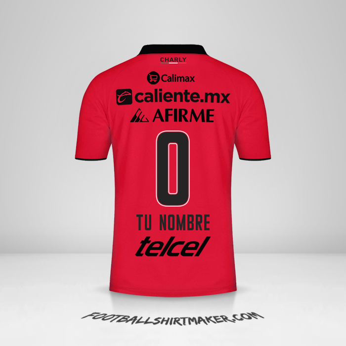 Camiseta Club Tijuana 2023/2024 -  tu nombre - 0