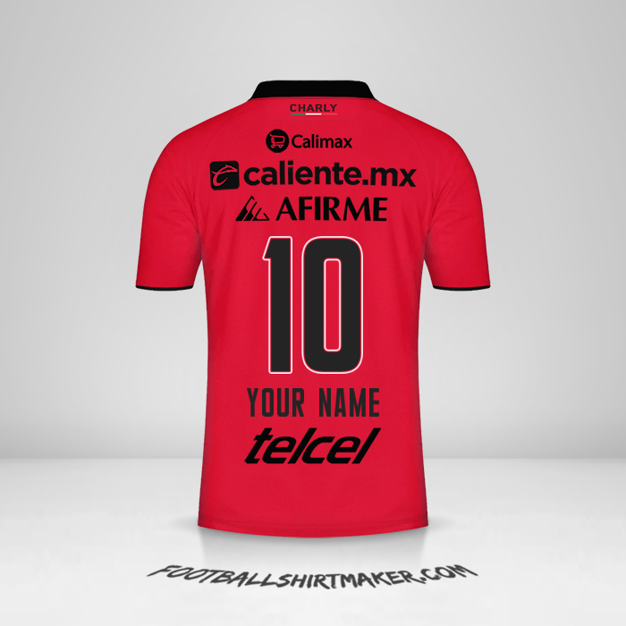 Club Tijuana 2023/2024 jersey number 10 your name