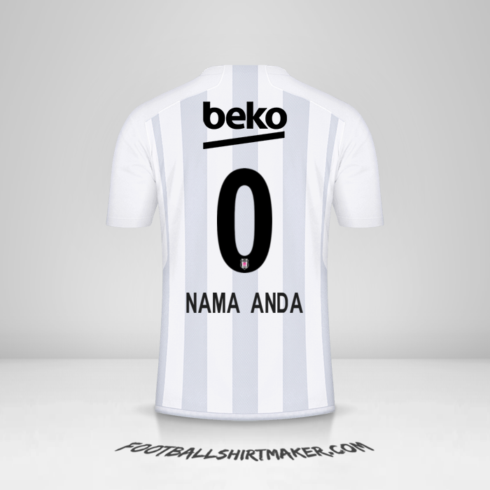 Jersey Besiktas JK 2023/2024 -  nama anda - 0