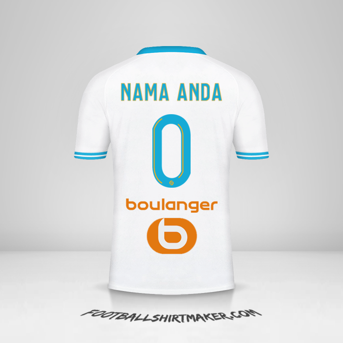 Jersey Olympique de Marseille 2023/2024 -  nama anda - 0