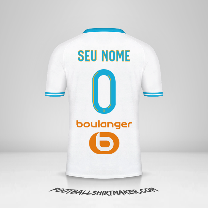 Camisa Olympique de Marseille 2023/2024 -  seu nome - 0