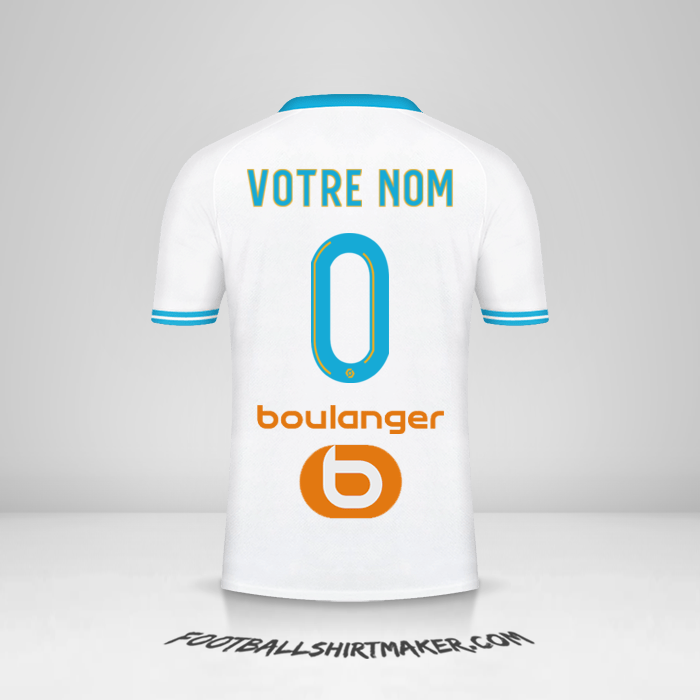 Maillot Olympique de Marseille 2023/2024 -  votre nom - 0