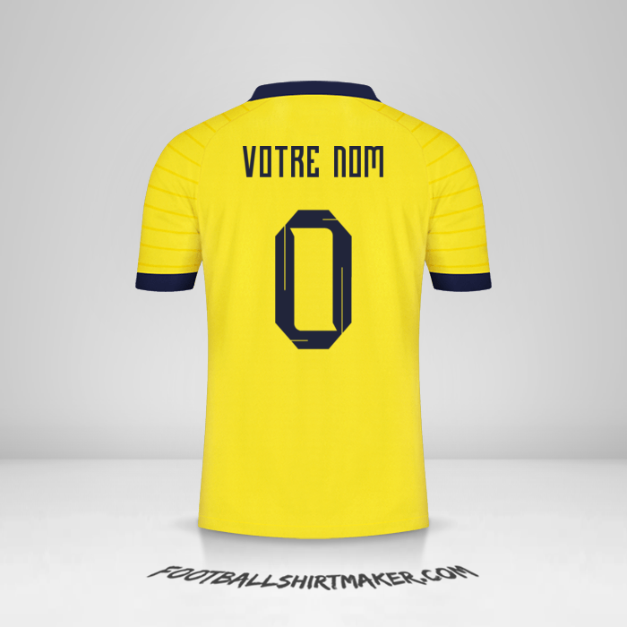 Maillot Équateur 2023 -  votre nom - 0