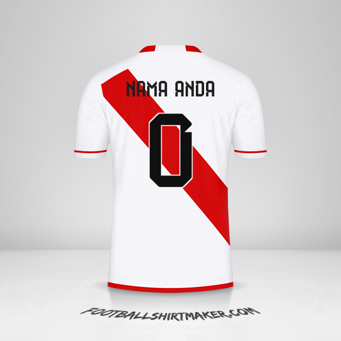 Jersey Peru 2023 -  nama anda - 0