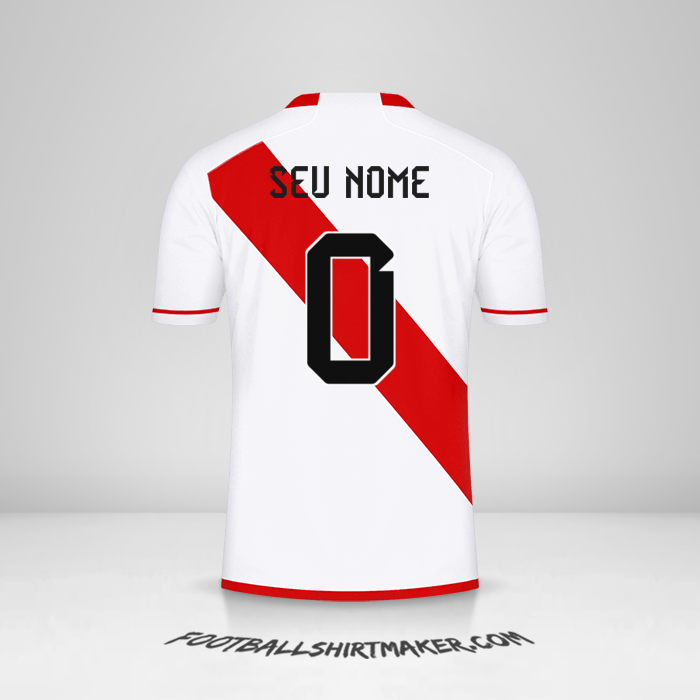 Camisa Peru 2023 -  seu nome - 0