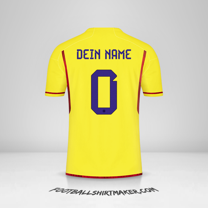 Trikot Kolumbien 2022/2023 -  dein name - 0