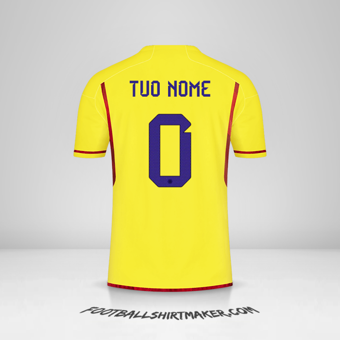 Maglia Colombia 2022/2023 -  tuo nome - 0