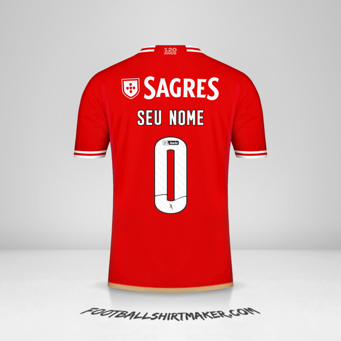 Camisa SL Benfica 2023/2024 -  seu nome - 0